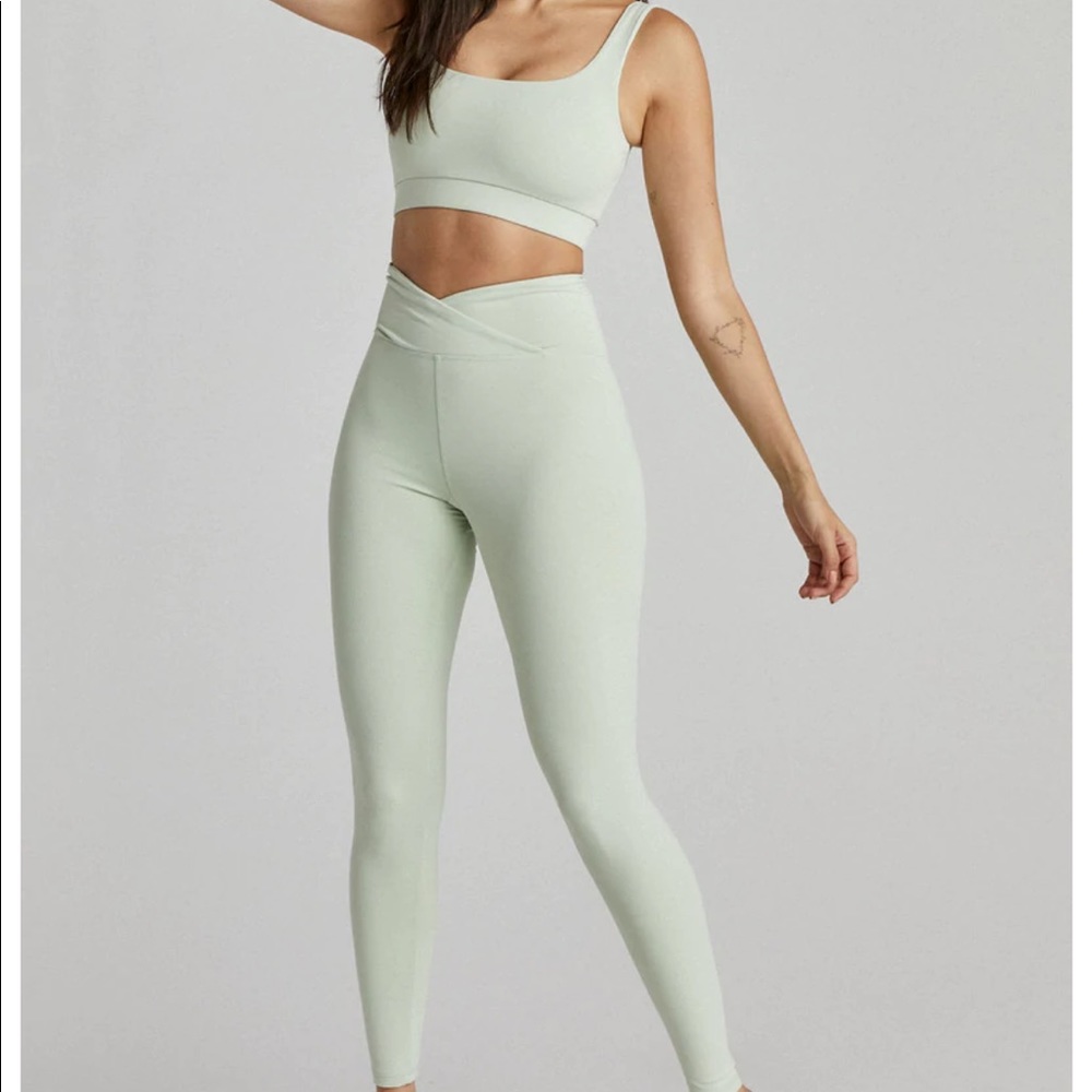 Strut This x Happily Grey leggings and sports bra set